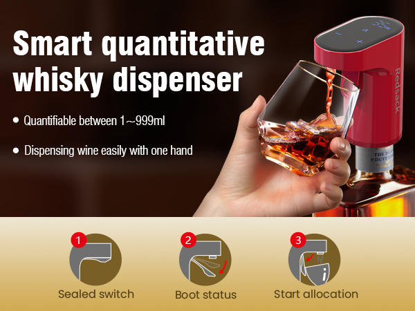 Electronic wine dispenser aerator whisky dispenser alcohol pourer 1-999ml precise pouring